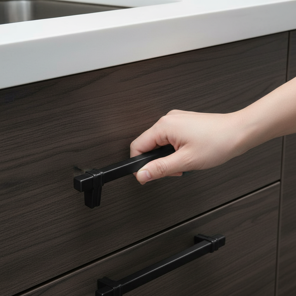 Furniture Handle Black 128mm 