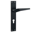 Handle On Plate Black 85mm