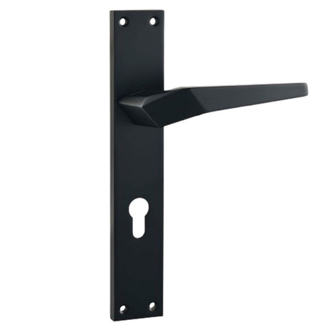 Handle On Plate Black 85mm
