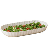 Groove High Side Oval Serving Platter