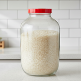 Glass Jar 8L With Red Lid & Handle