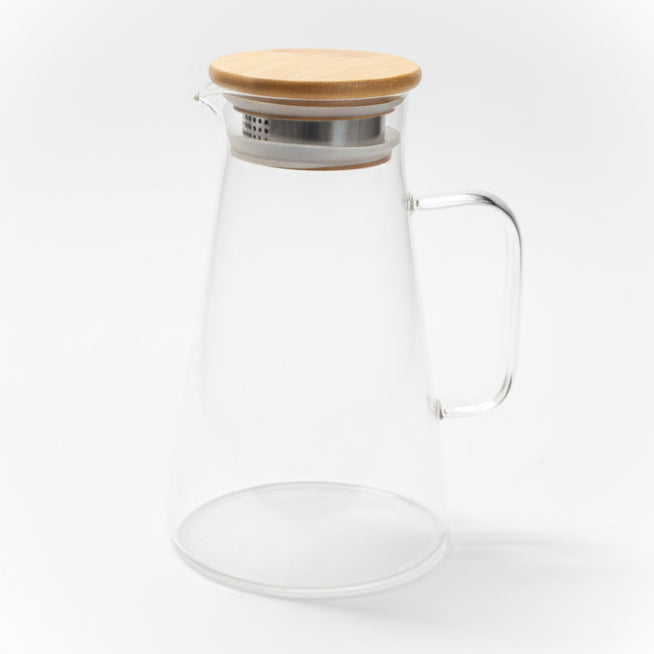 Borosilicate Jug Bamboo Lid 1.2L