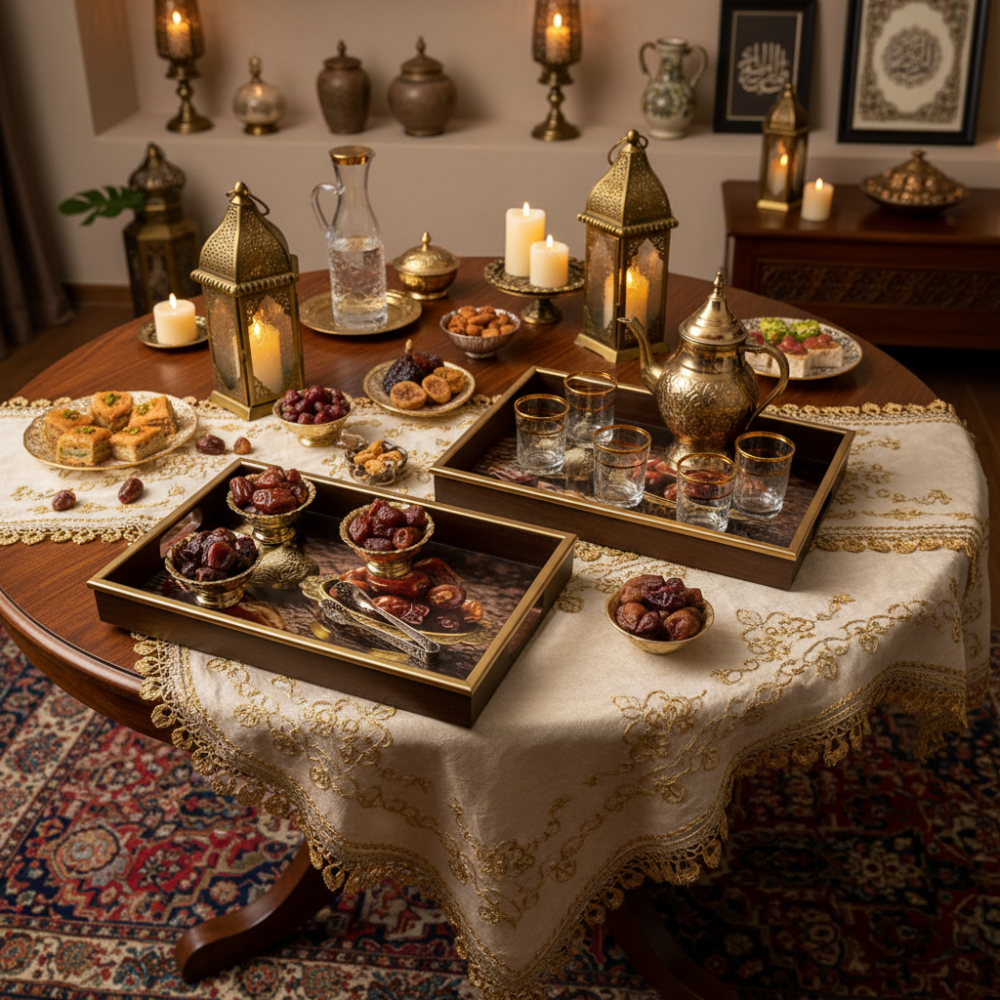 Wooden Serving Tray Dates (Set of 2)