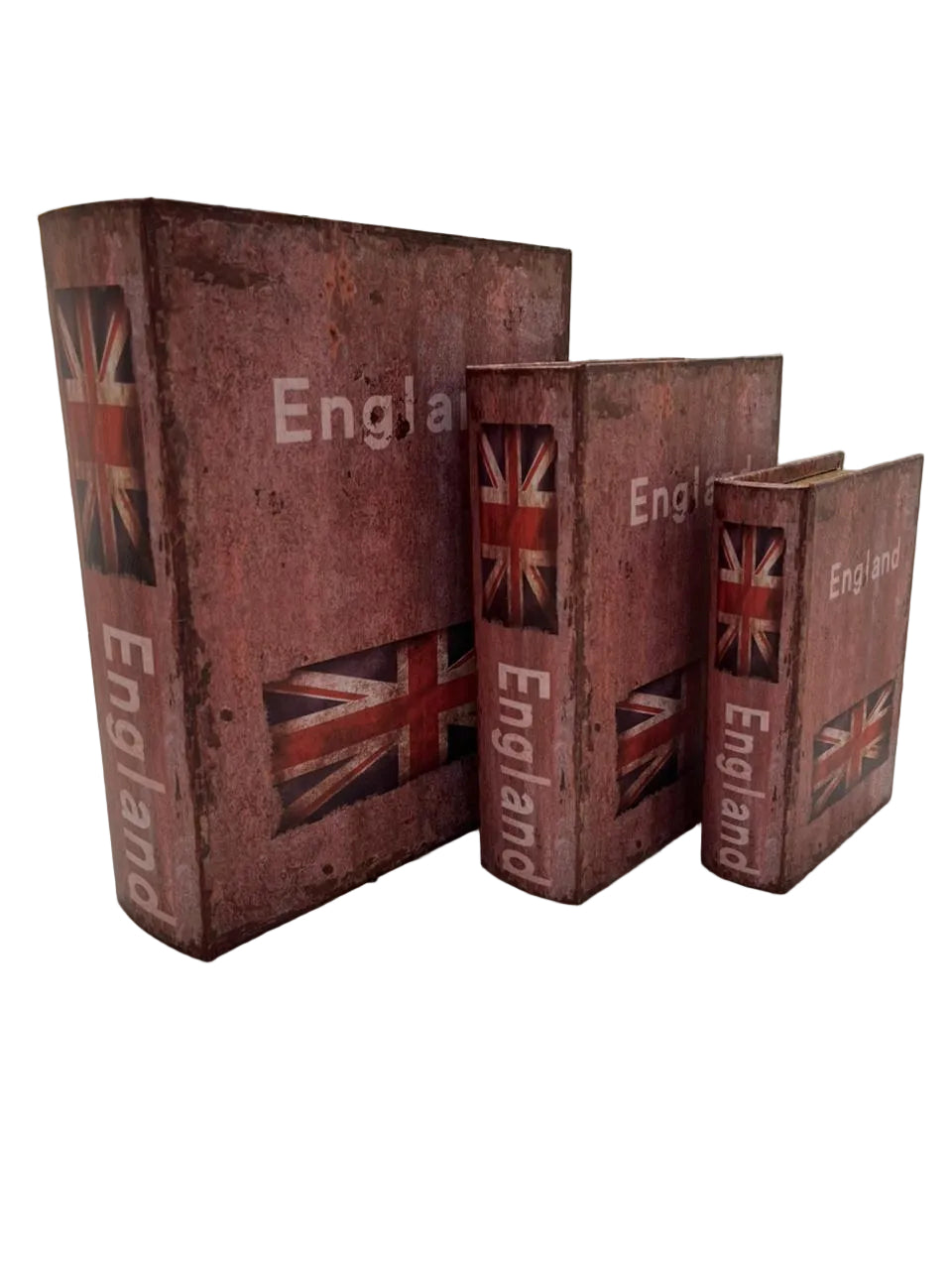 Decorative Book Storage Box England (Set of 3)