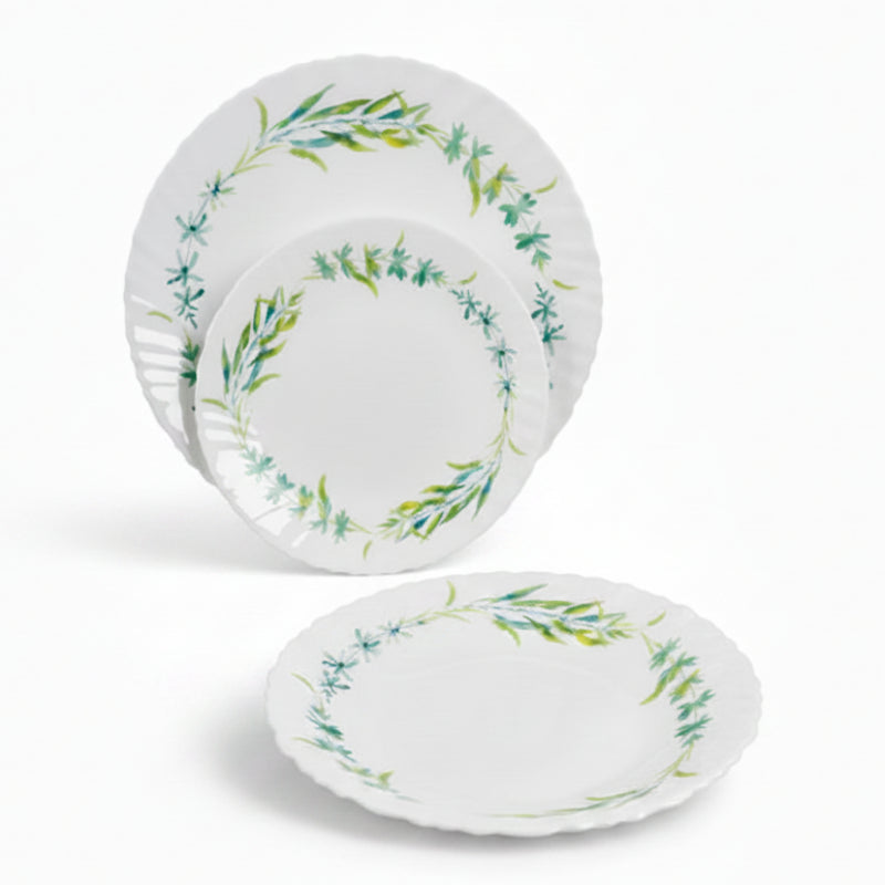 Danny Home Dinner Set 18pcs Green Floral