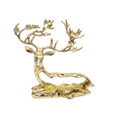 Decorative Metal Deer Sculpture Gold