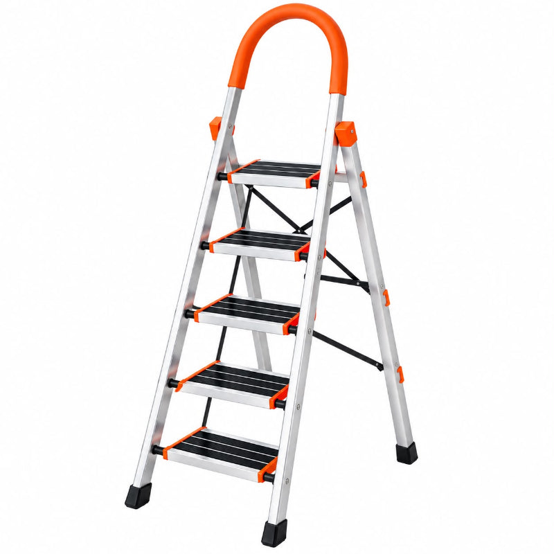 5 Step Folding Aluminum Ladder