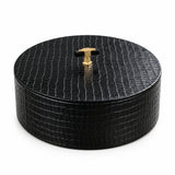 PU Leather Round Roti Box
