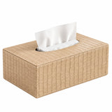 PU Leather Tissue Box Beige