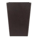 PU Leather Waste Bin Brown