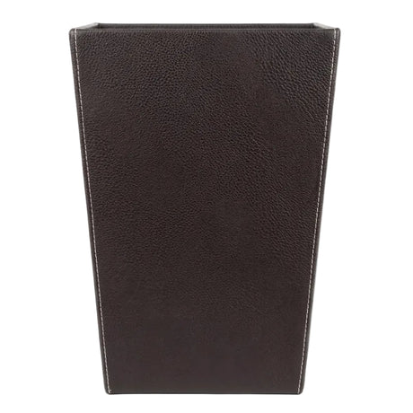 PU Leather Waste Bin Brown