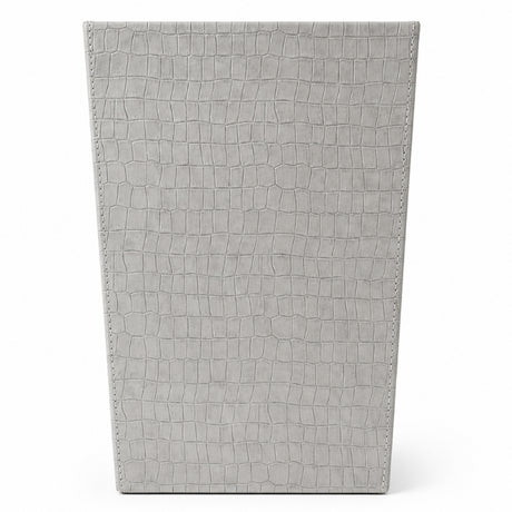 PU Leather Waste Bin Grey