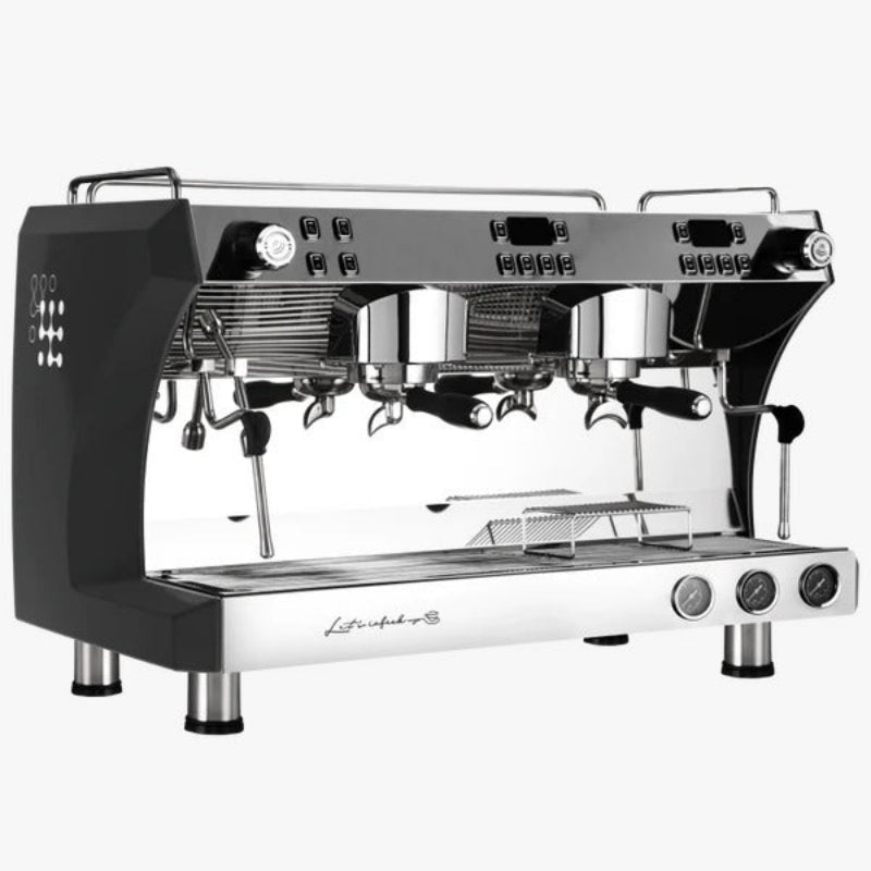Gemilai Double Group Commercial Coffee Machine Black