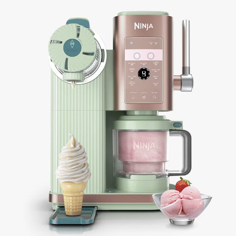 Ninja CREAMi Scoop & Swirl Ice Cream & Soft Serve Maker Strawberry Matcha