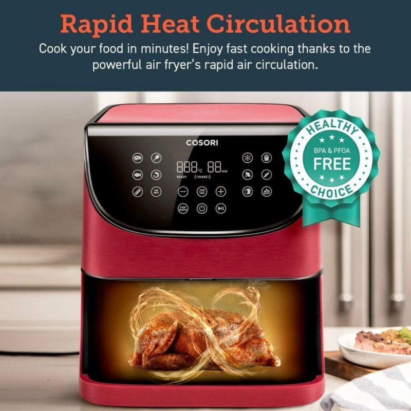 Cosori Digital Air Fryer 5.5L Red