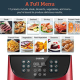 Cosori Digital Air Fryer 5.5L Red