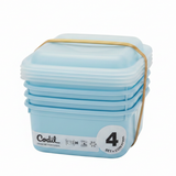 Plastic Lunch Box 2Ltr (Set of 4) (Made in Portugal)