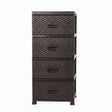 Storage Drawer Rattan Brown