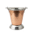 Pure Copper Ice Bucket With Handle Large 12 x 14 cm