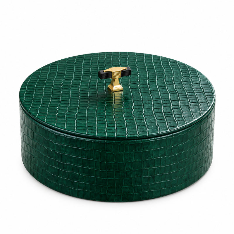 PU Leather Round Roti Box