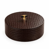 PU Leather Round Roti Box