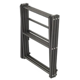 Foldable 3 Tier Cloth Dryer Black Metal/Steel