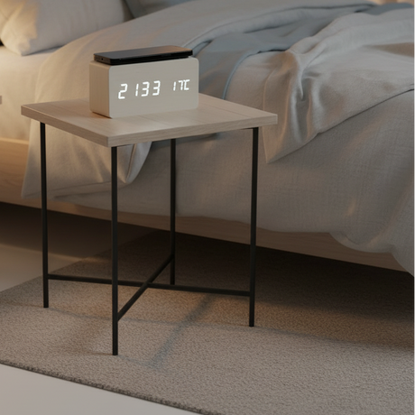Alarm Clock With Wireless Charger