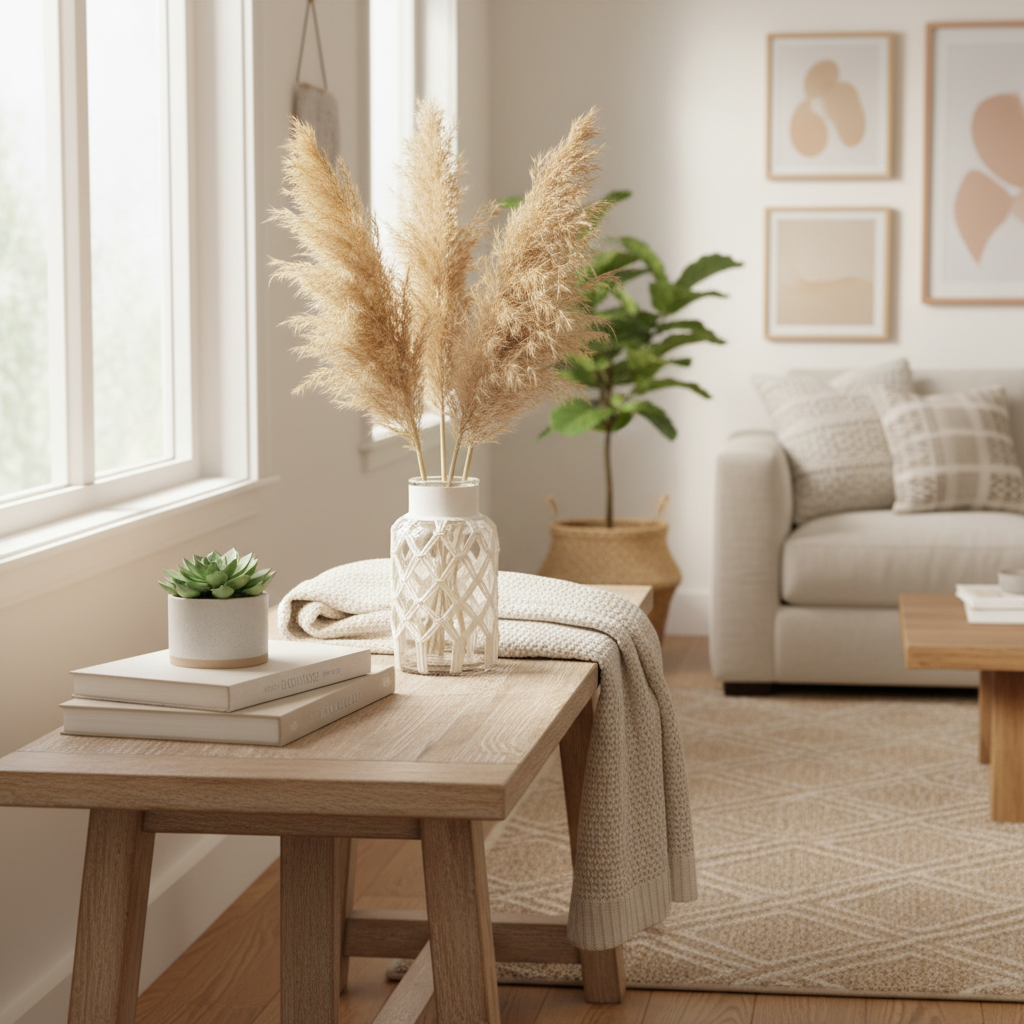 White Macrame Vase Medium