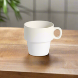 White Porcelain Stackable Breakfast Mug 360ml