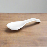 White Round Spoon Rest Ceramic