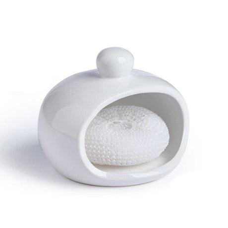 White Scrubber Drier With Sponge