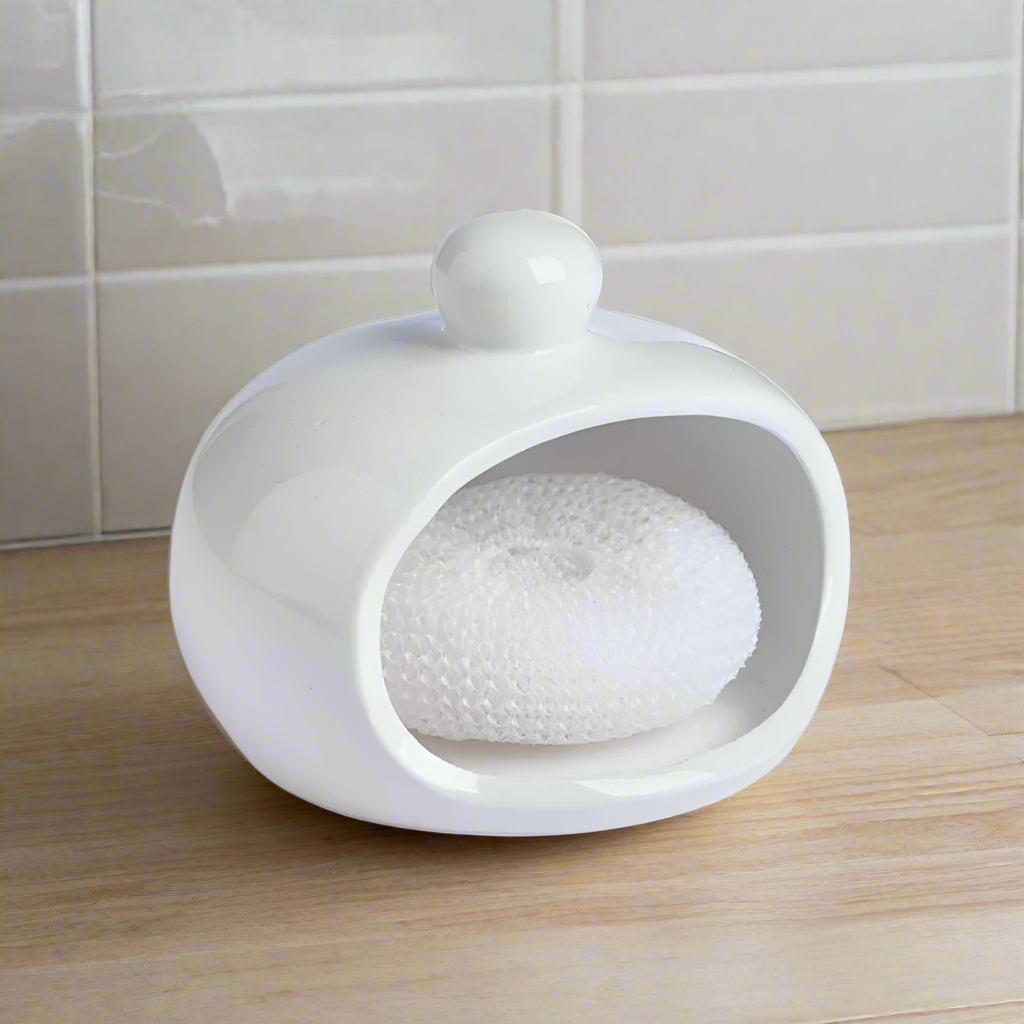 White Scrubber Drier With Sponge