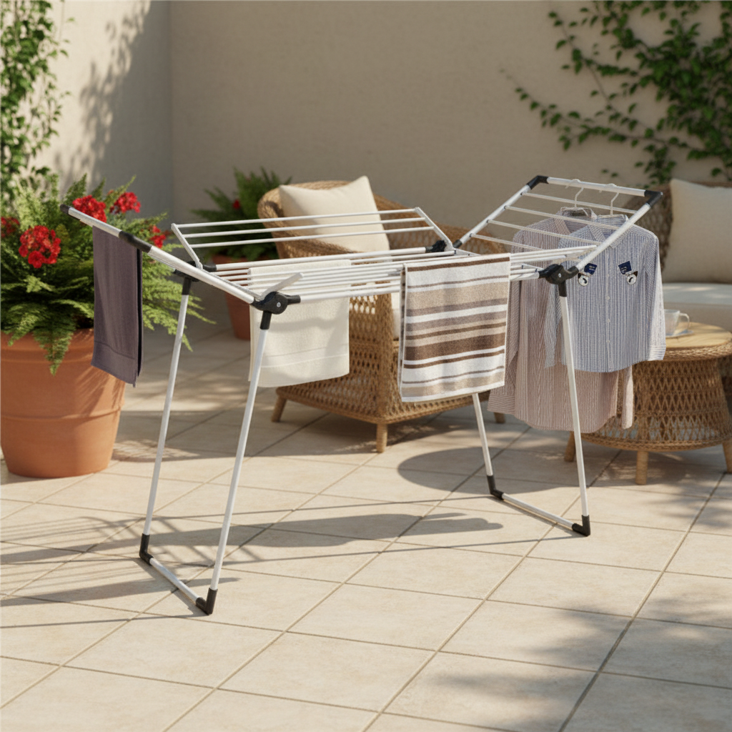 Winsor Cloth Drying Foldable Stand White 21m