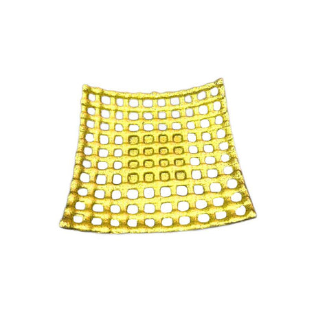 Woven Square Dry Fruit Serving Tray Gold