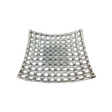 Woven Square Dry Fruit Serving Tray Silver