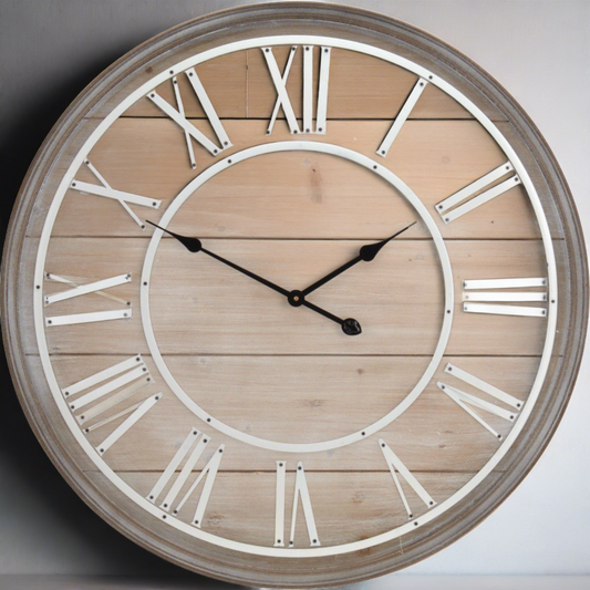 Large Wood Wall Clock 80CM