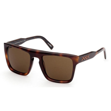 Zegna Brown Square Men's Sunglass