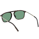 Zegna Men Sunglass Brown With Green Lenses