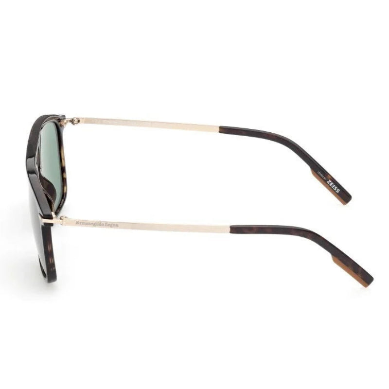 Zegna Men Sunglass Brown With Green Lenses