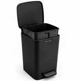 Pedal Bin 8L Black Metal/Plastic