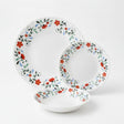 Danny Home Dinner Set 18pcs Floral White