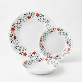 Danny Home Dinner Set 18pcs Floral White