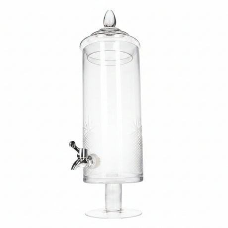 Glass Beverage Dispenser With Tap 4L
