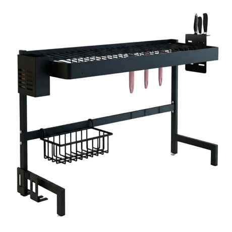Stainless Steel Sink Organiser Black