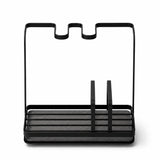 Sink Caddy Rack With Drip Tray Black