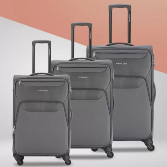 Kamiliant Bali Luggage 3pcs Set Charcoal Grey