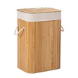 Rectangular Bamboo Laundry Basket