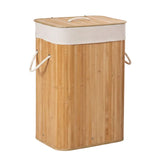 Rectangular Bamboo Laundry Basket