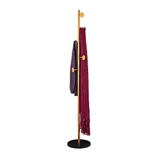 Coat Hanger Gold With Black Marble Base