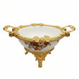 Royal Bloom Serving Bowl White & Gold